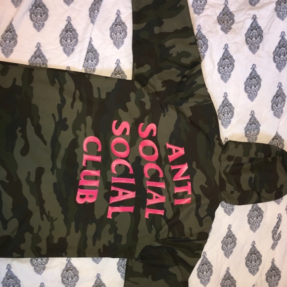 Anti Social Social Club Anorak Jacket green camo - Picture 4 of 6